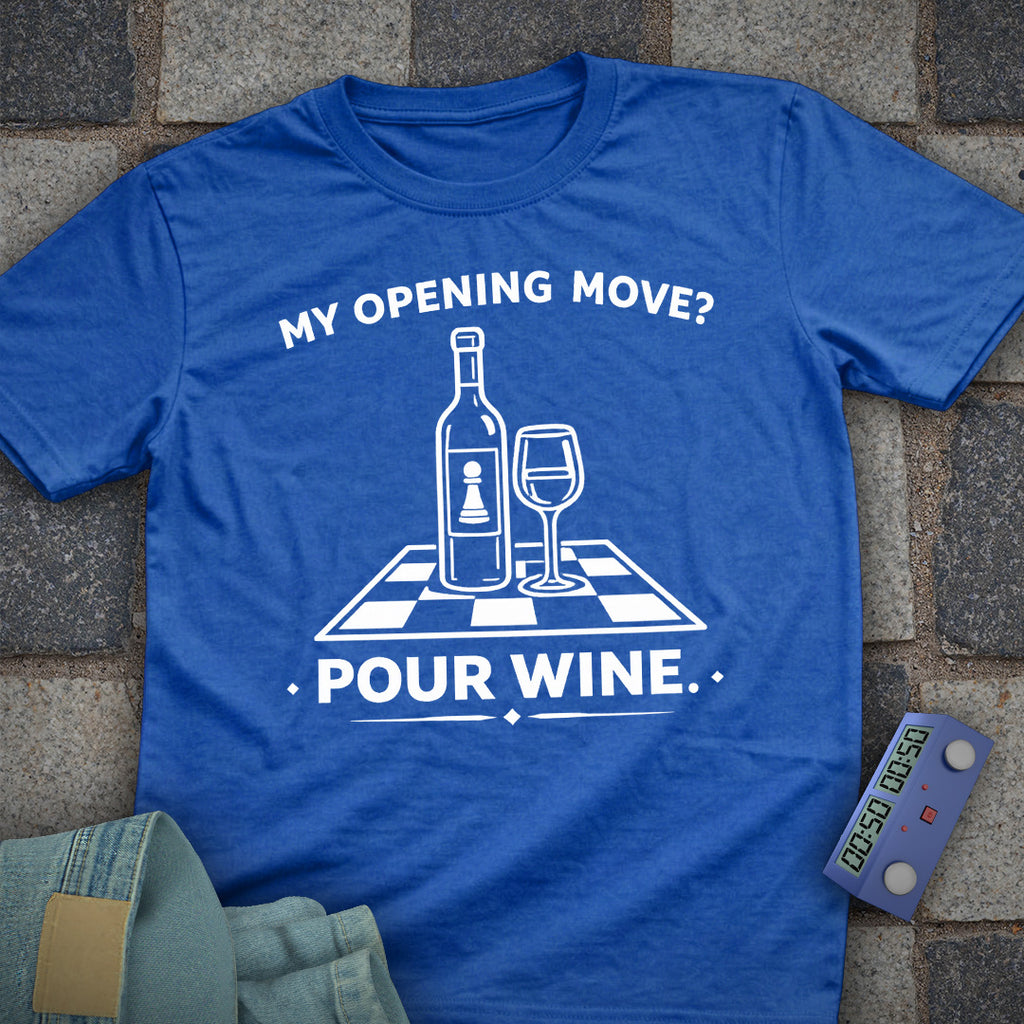 Wine Open Chess Mom T-Shirt
