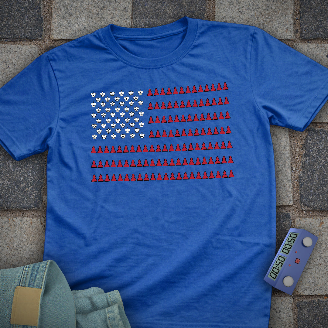 Flag USA Chess T-Shirt