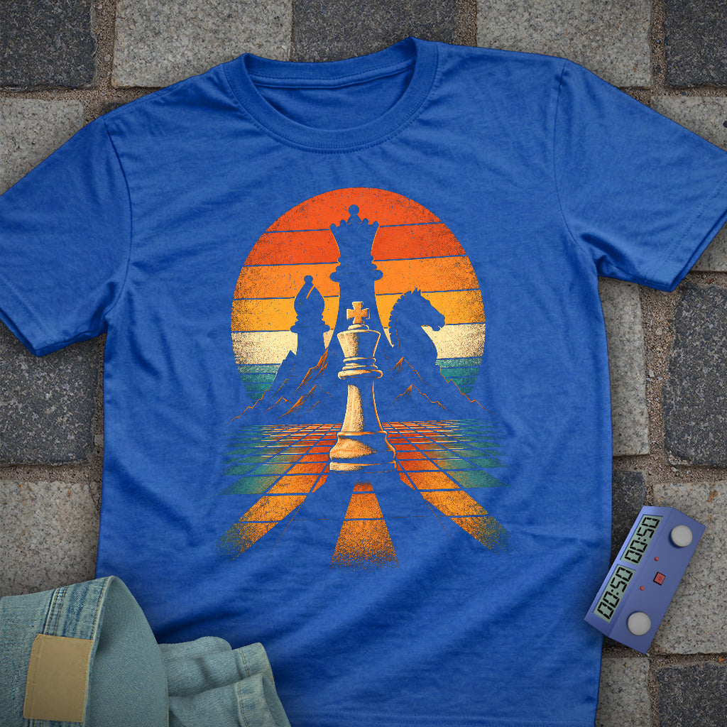 Retro Mountain Chess T-Shirt