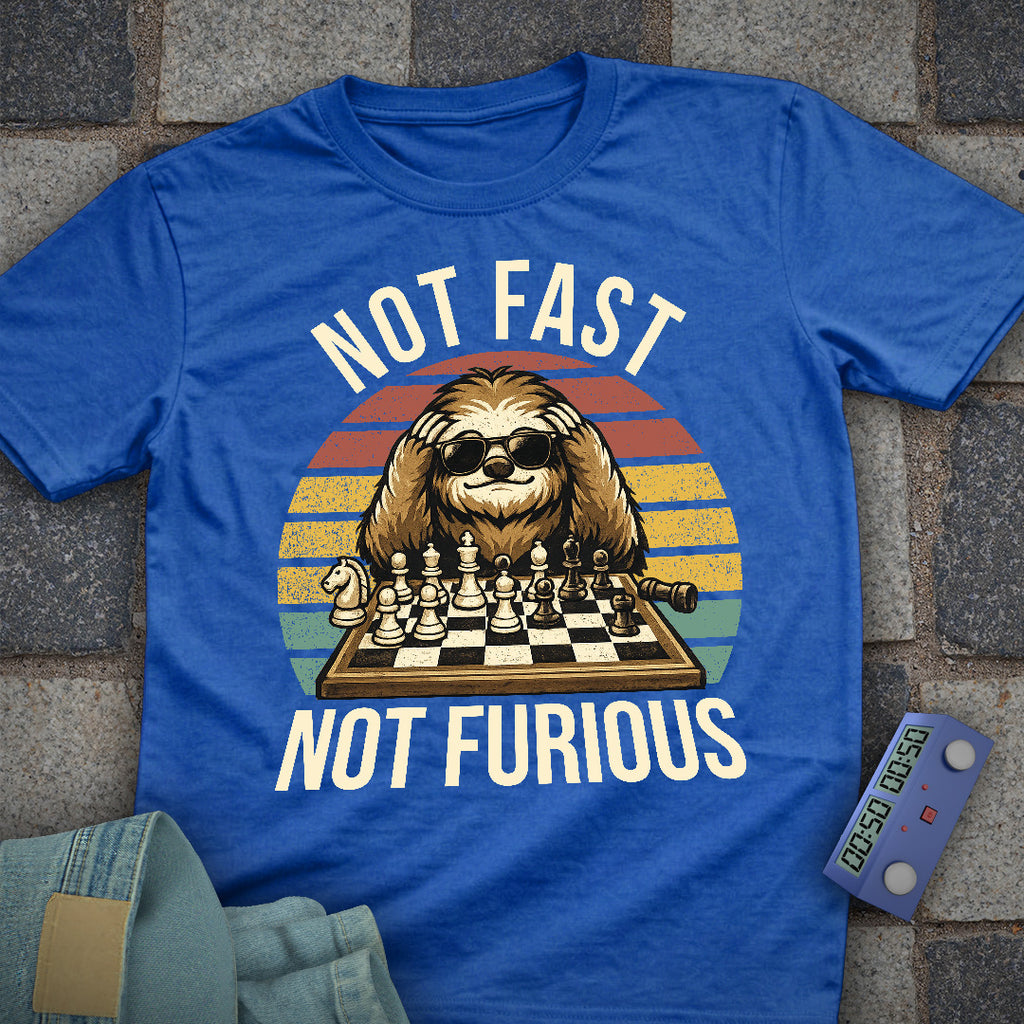 Not Fast. Not Furious Chess Sunglasses T-Shirt