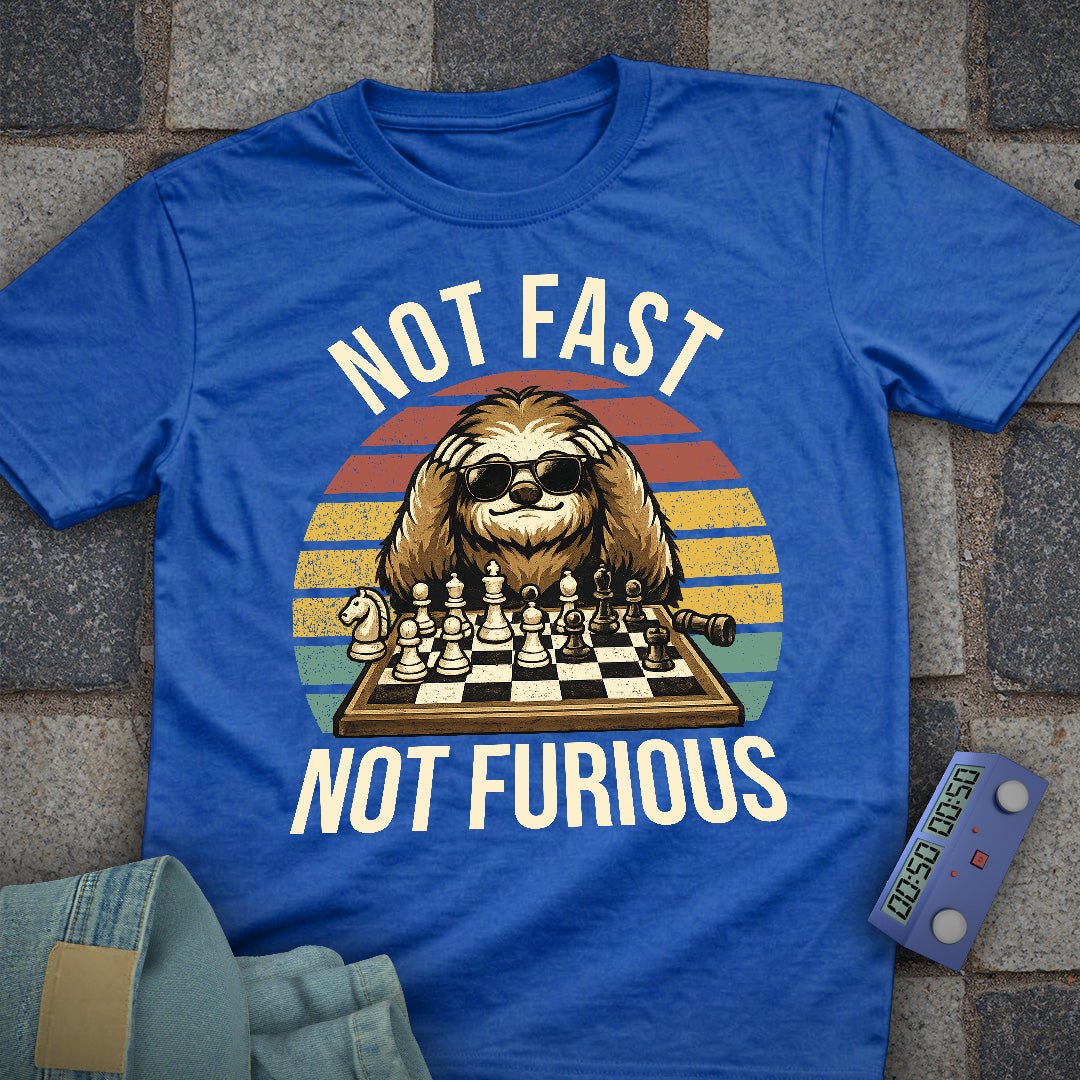 Not Fast. Not Furious Chess Sunglasses T-Shirt