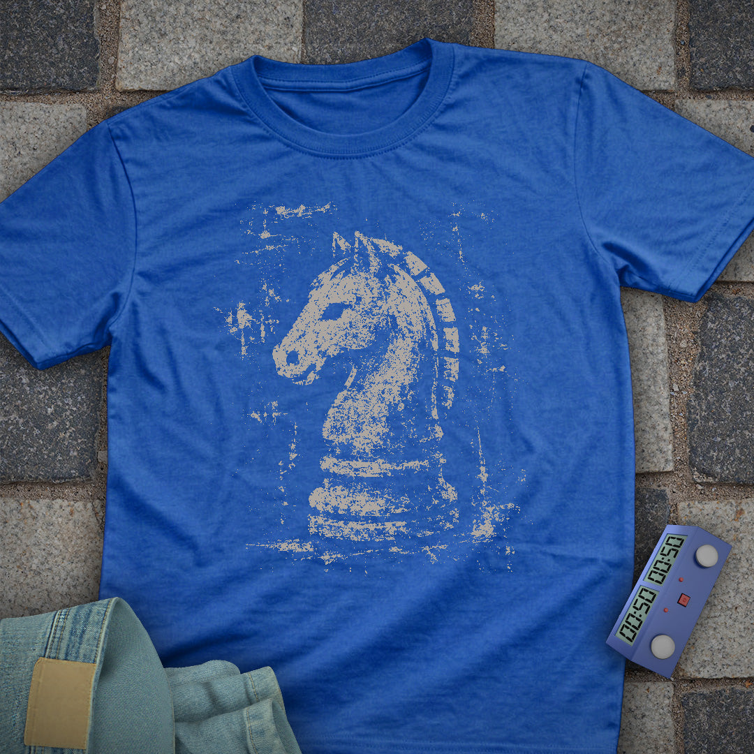 Grunge Knight Chess T-Shirt