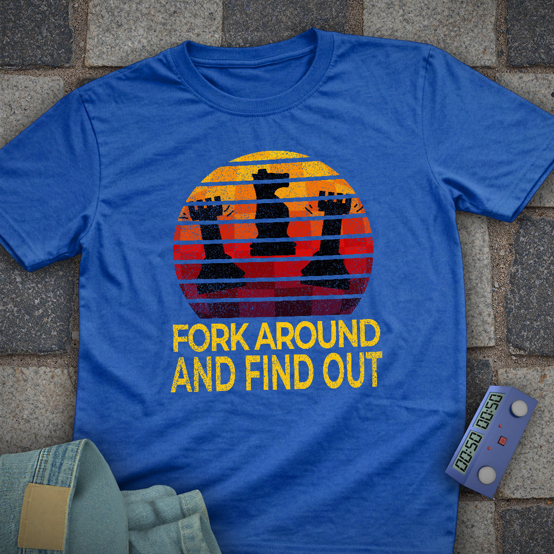 Fork Find Out Chess T-Shirt