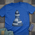 Patchwork Bishop Chess T-Shirt (Printed Patch Effect)