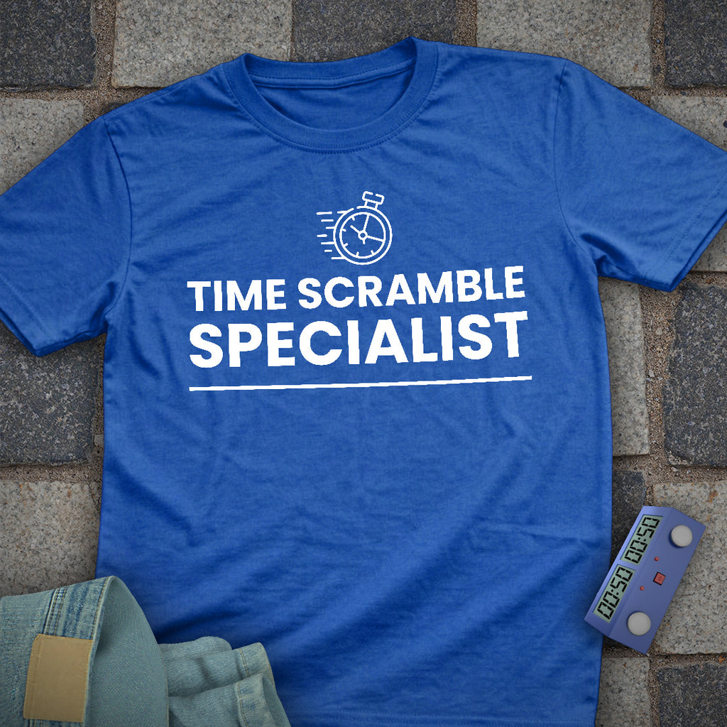 Time Scramble Specialist Chess T-Shirt