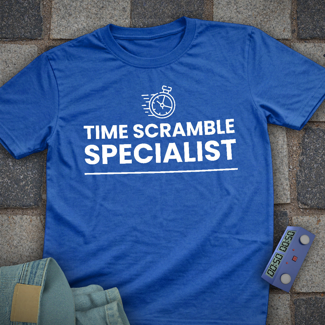 Time Scramble Specialist Chess T-Shirt