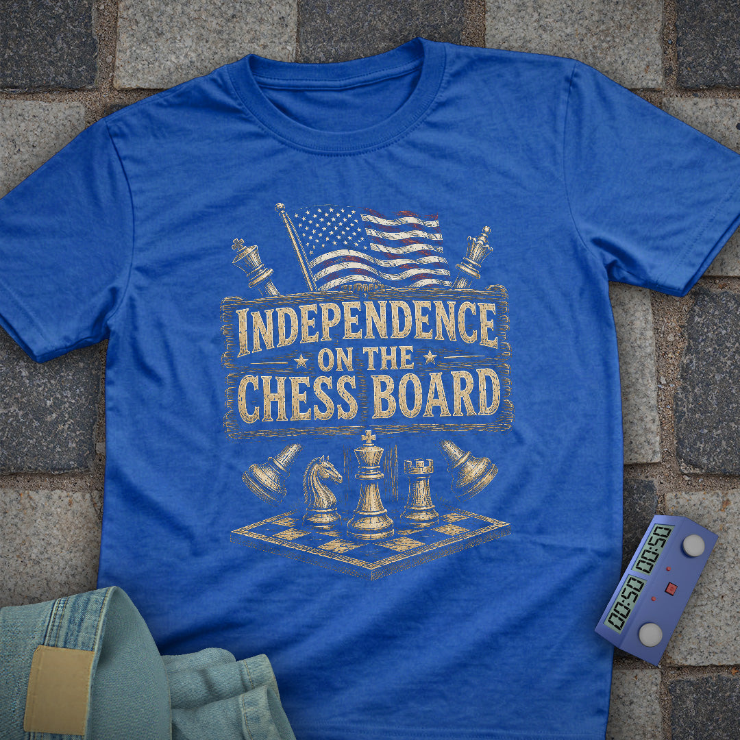 Independence on Chess Board T-Shirt