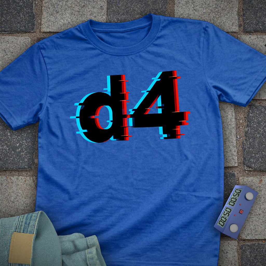 Glitch d4 Chess T-Shirt