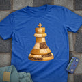 Patchwork King Chess T-Shirt (Printed Patch Effect)