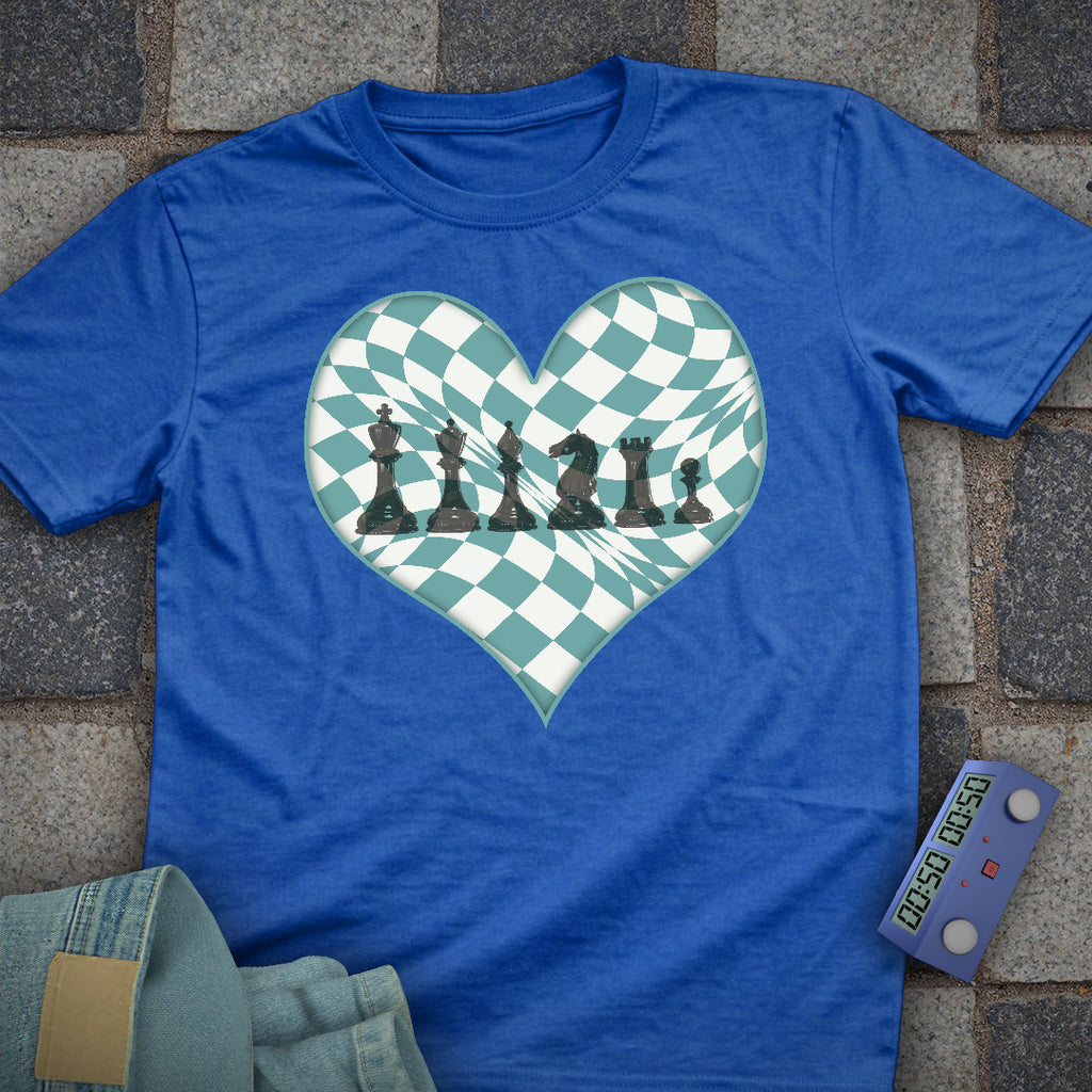 Checkered Heart Chess T-Shirt