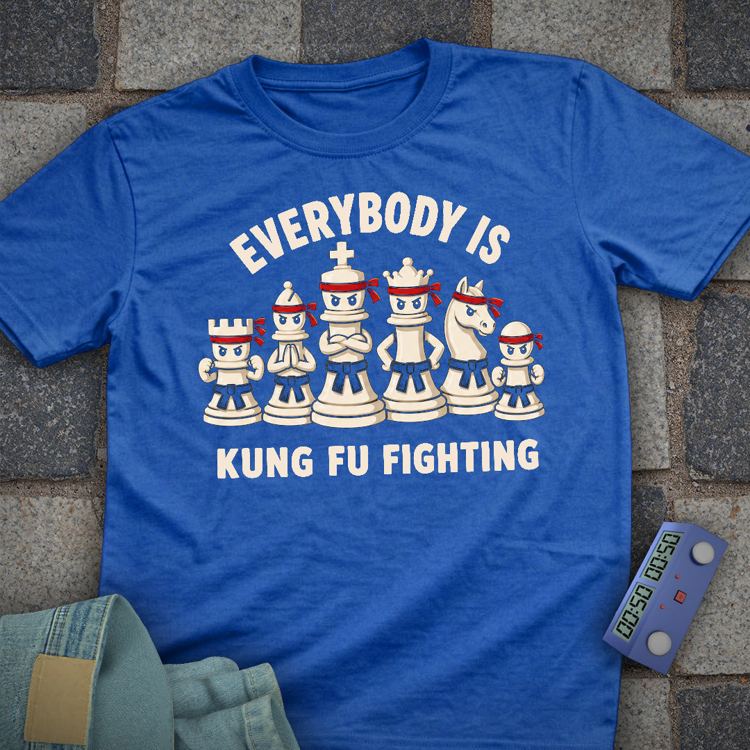 Kung Fu Fight Chess Pieces T-Shirt