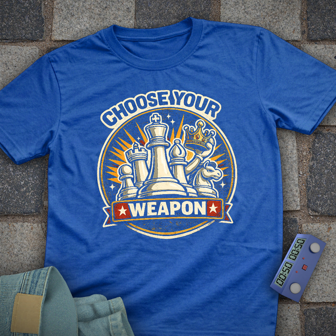Choose Weapon Chess T-Shirt