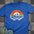 Retro Sunset Chess T-Shirt