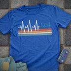 Retro Heartbeat 1.e4 Chess T-Shirt