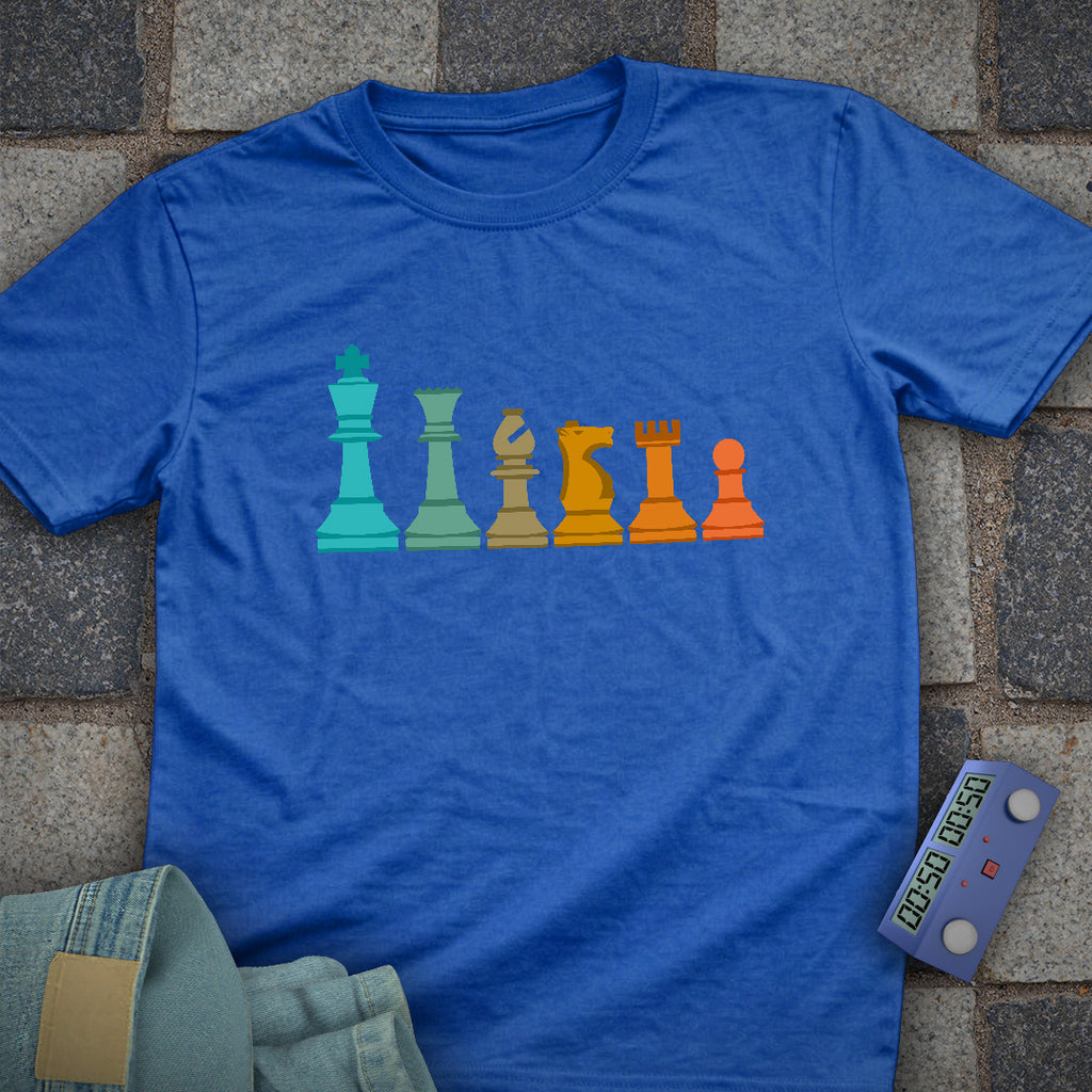 Piece Line Up Chess T-Shirt