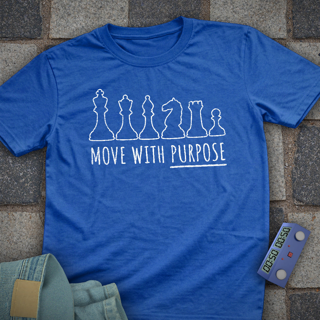 Move With Purpose Chess T-Shirt