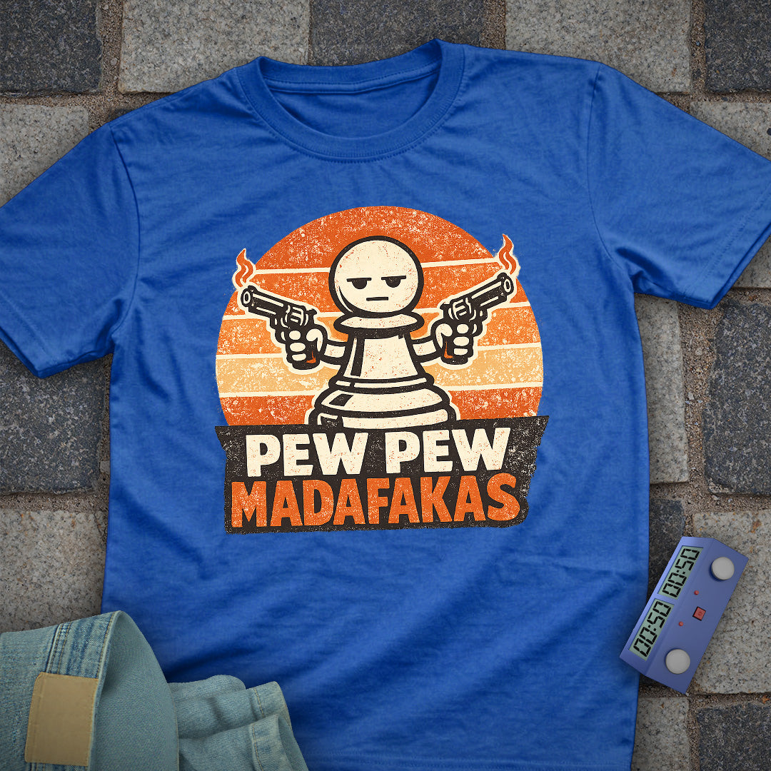 Pew Pew Pawn Chess T-Shirt