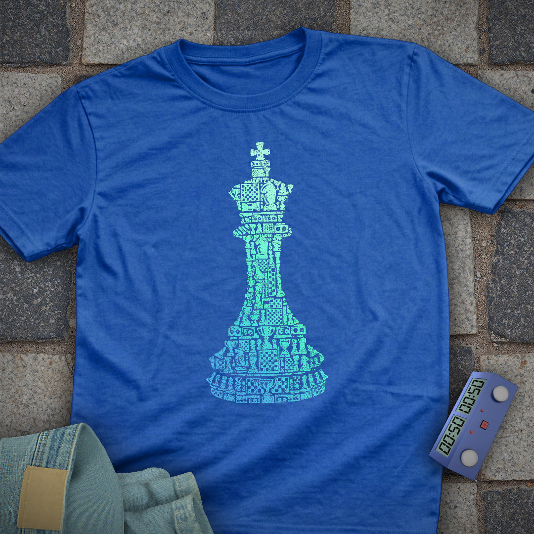 Gradient Shapes Chess T-Shirt