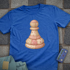 Patchwork Pawn Chess T-Shirt (Printed Patch Effect)