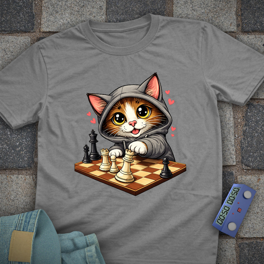 Cat Hoody Chess T-Shirt
