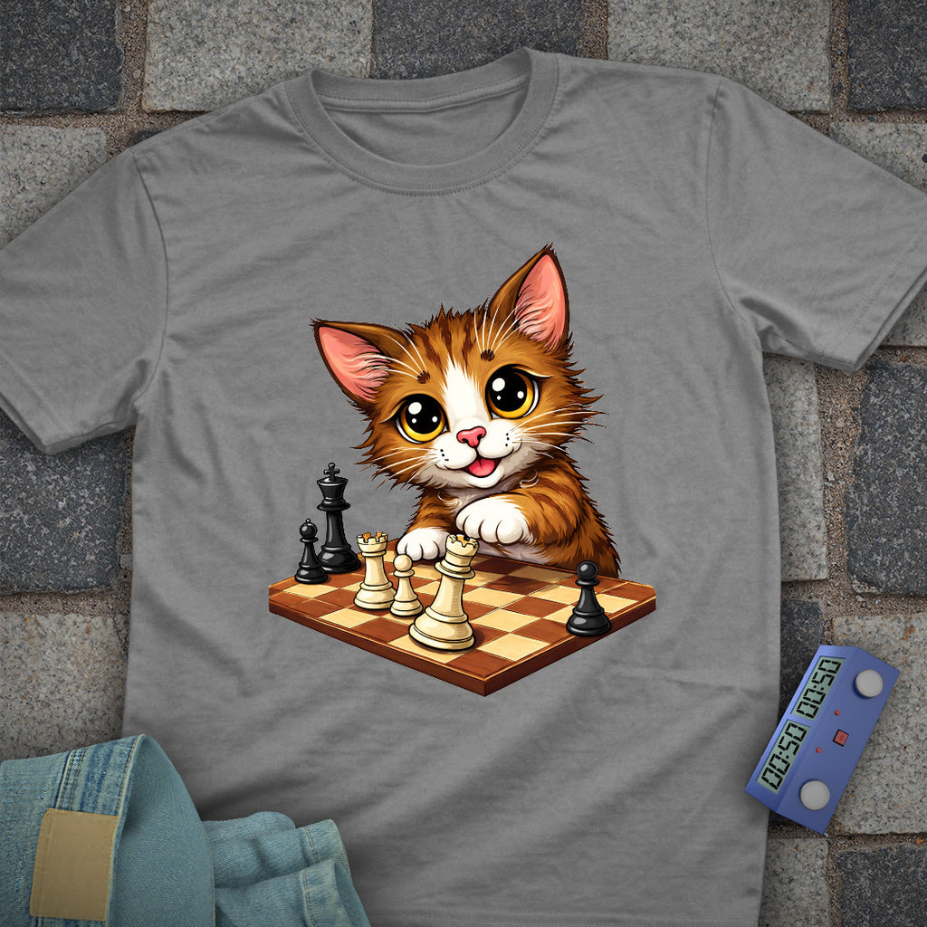 Cat playing Chess T-Shirt