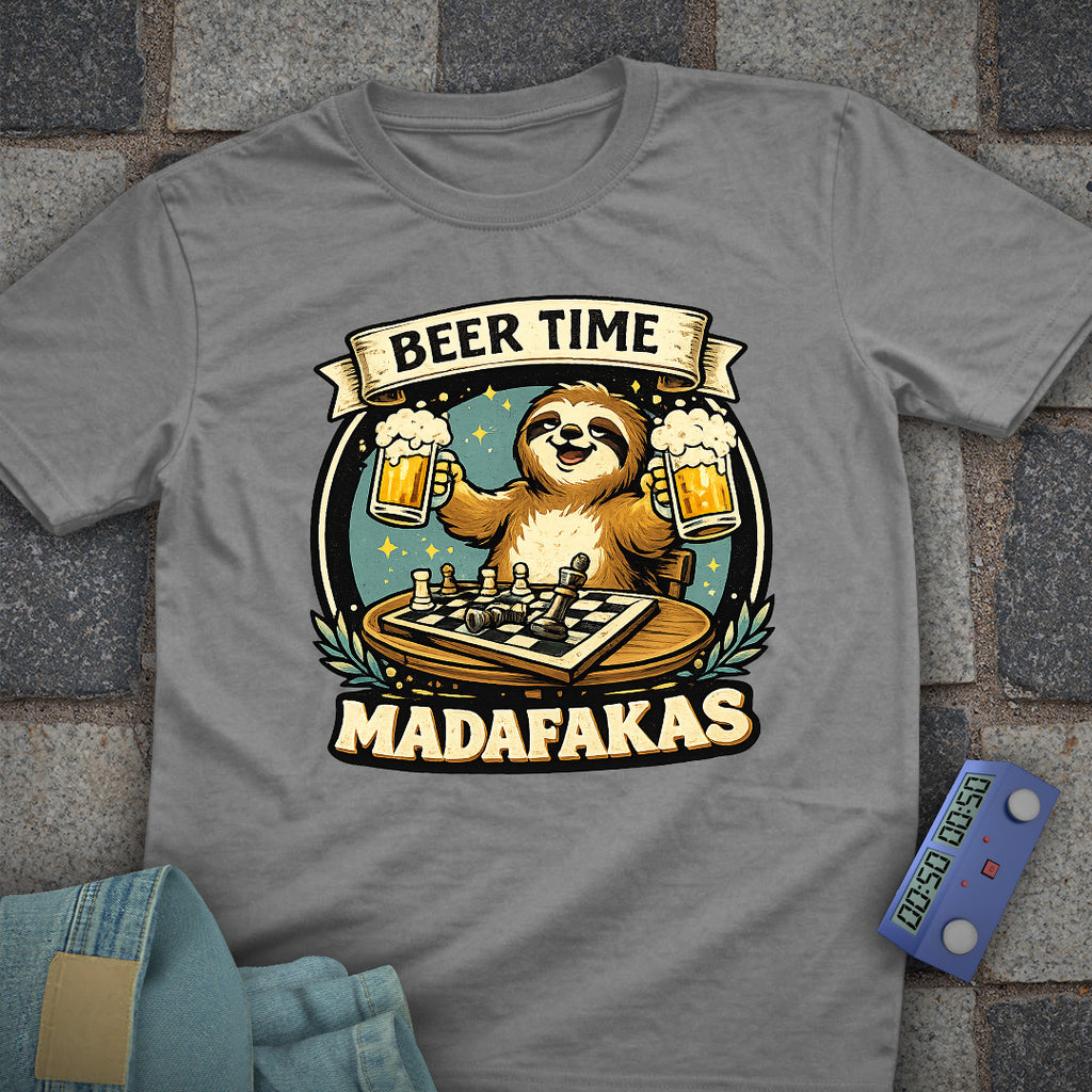 Beer Time Madafakas! Chess T-Shirt