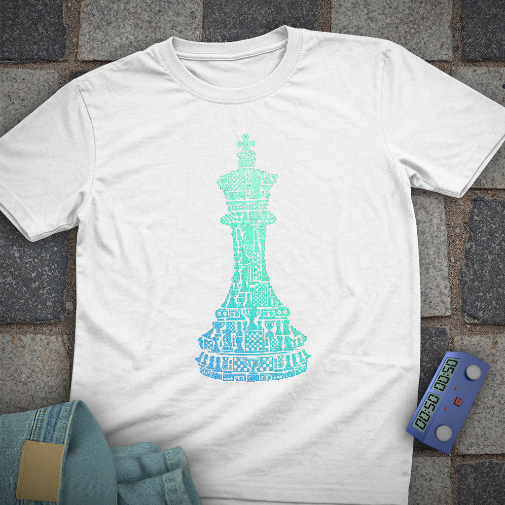Gradient Shapes Chess T-Shirt
