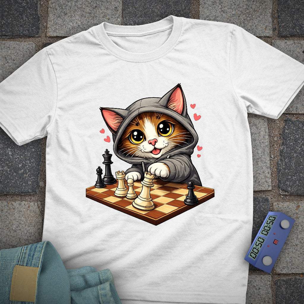 Cat Hoody Chess T-Shirt