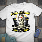 Fork & Find Out Chess T-Shirt