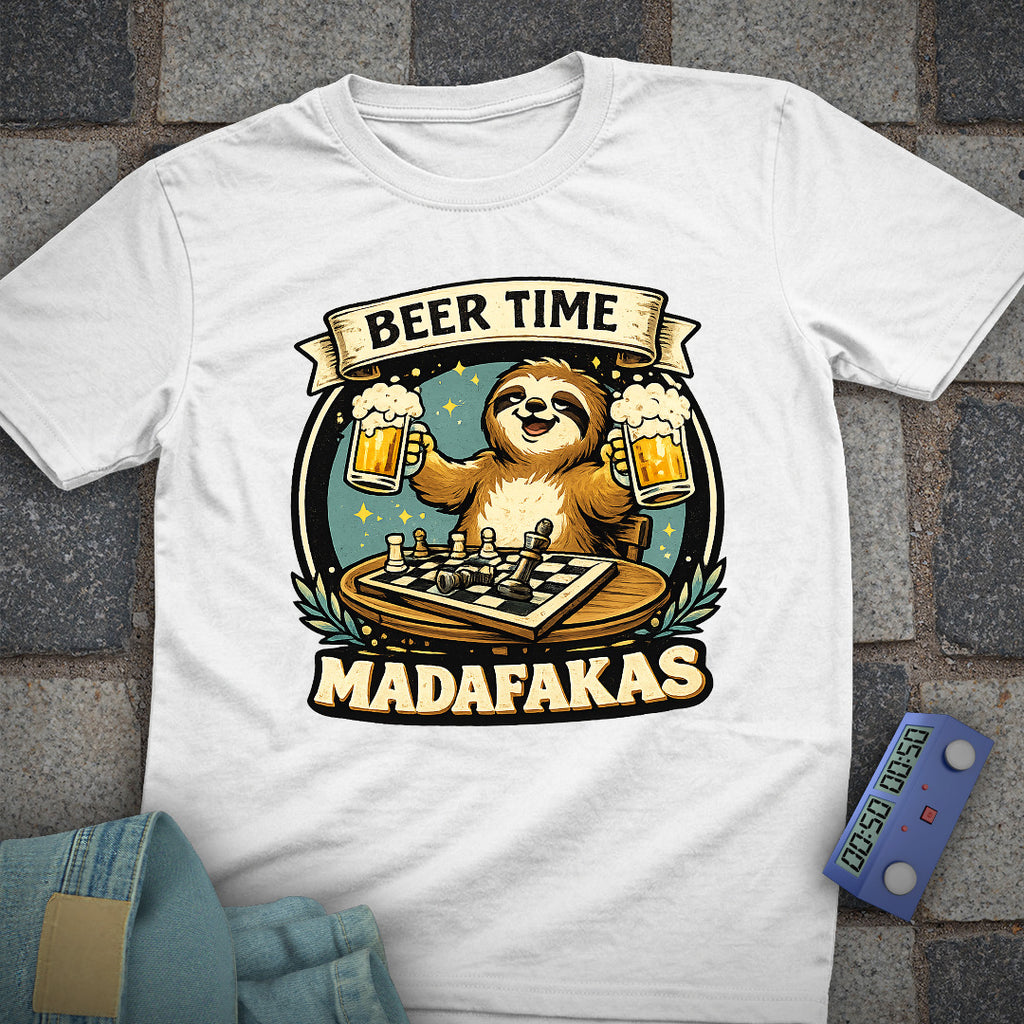 Beer Time Madafakas! Chess T-Shirt