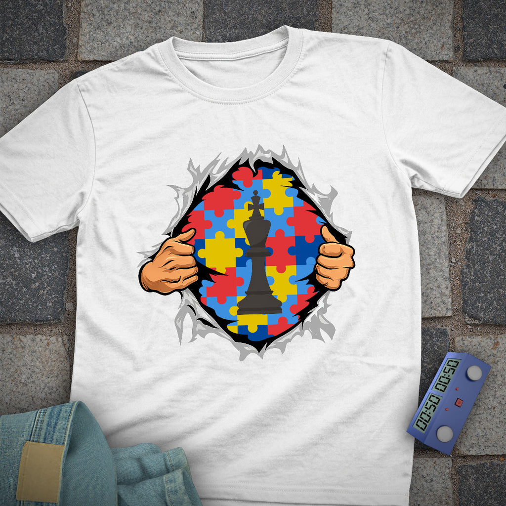 Autism Superhero Chess T-Shirt