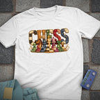 Patchwork Chess T-Shirt (Printed Patch Effect)