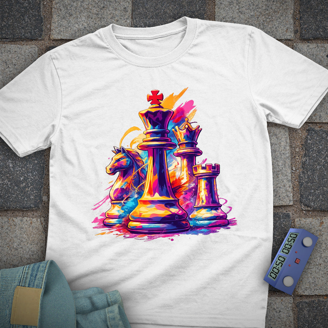Colorful Chess Art T-Shirt
