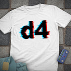 Glitch d4 Chess T-Shirt
