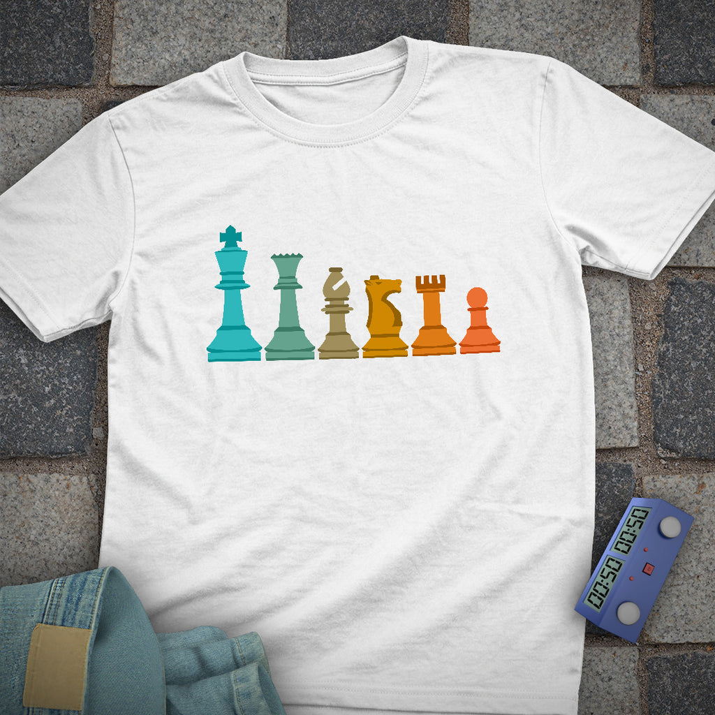 Piece Line Up Chess T-Shirt